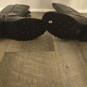 Black and Pink Lace Up Boots with Stylish Design